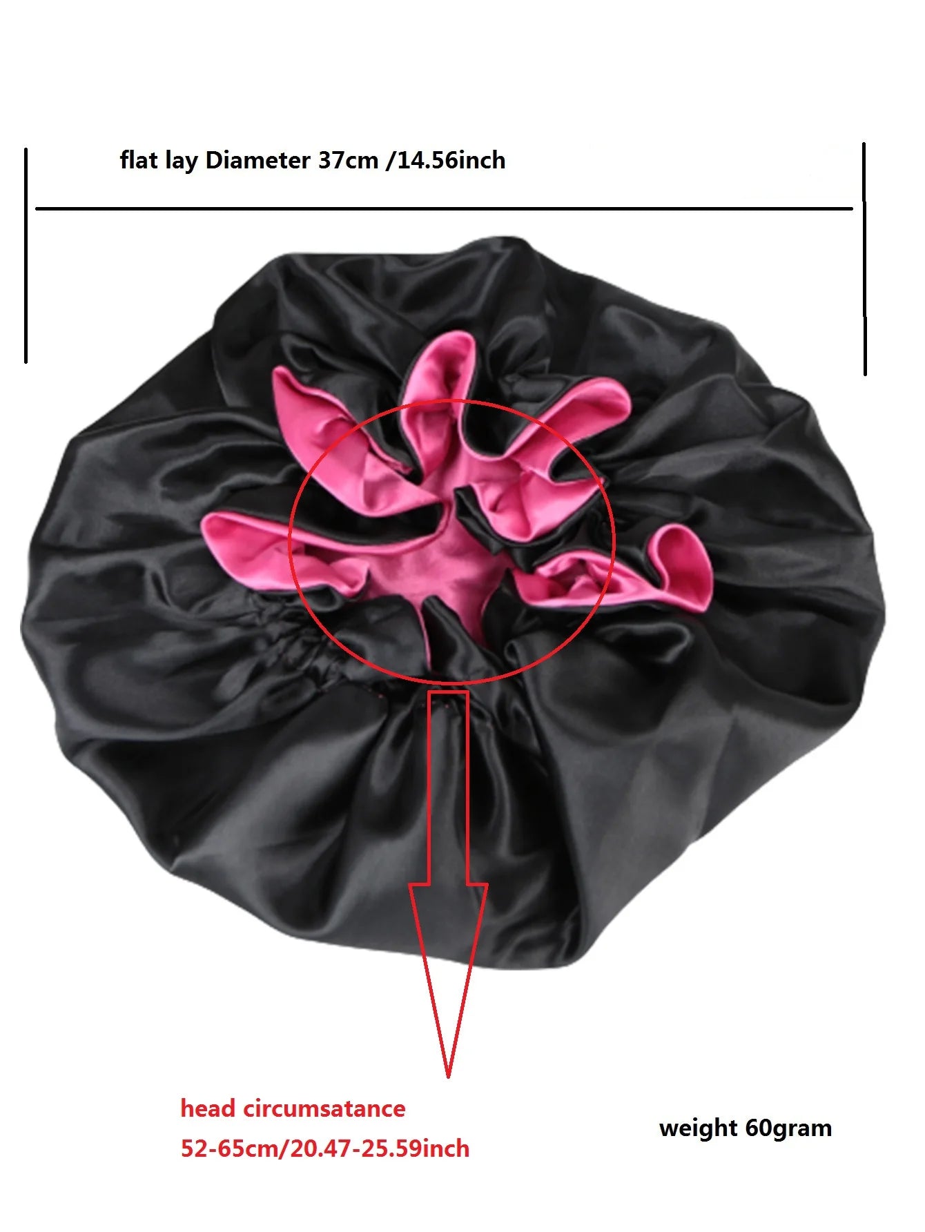 Double Layer Satin Sleep Bonnet – Lace Edge Hair Cap for Women | Curly & Natural Hair