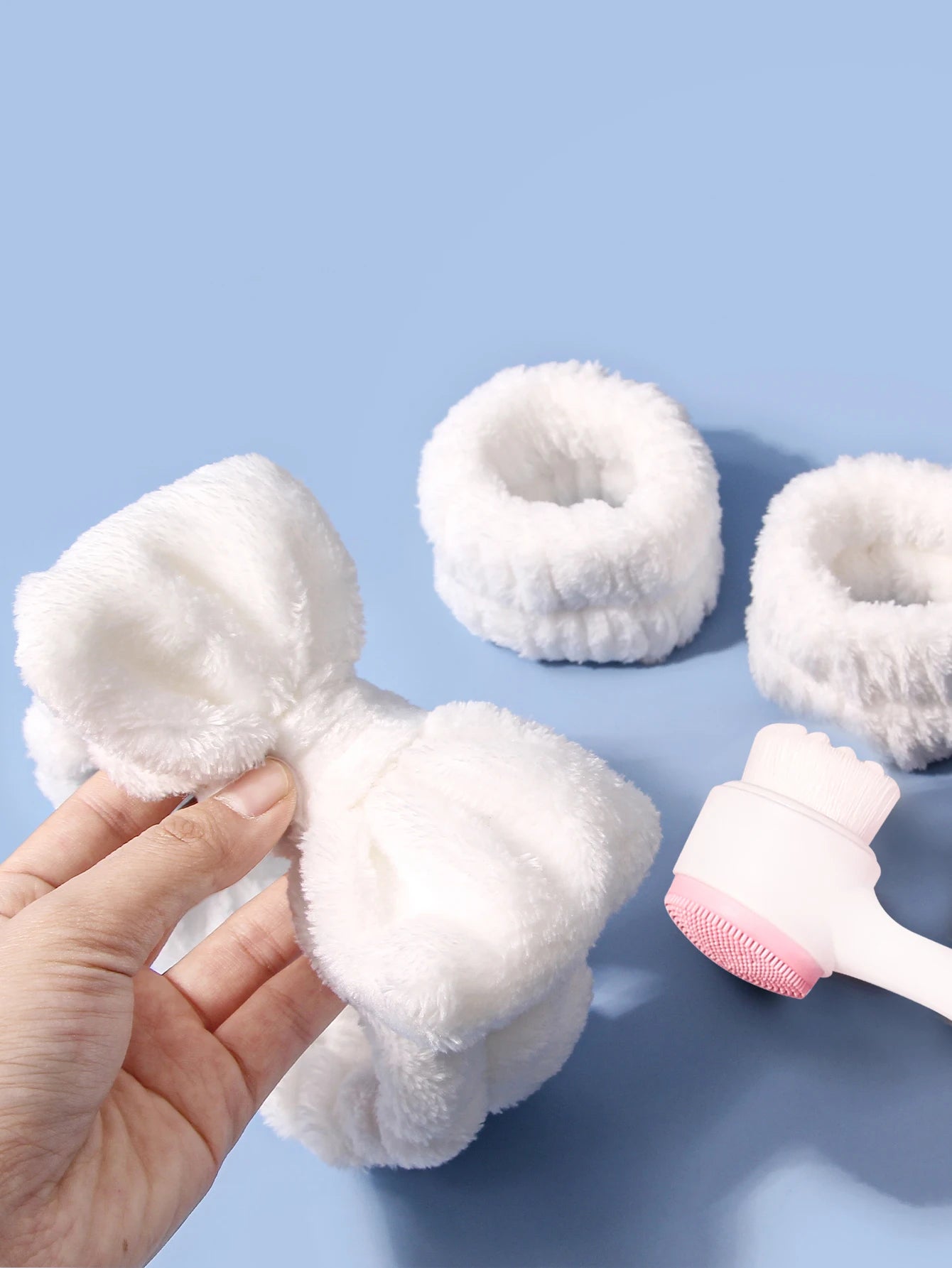 Silicone Facial Cleansing Brush Set - 4 Pieces