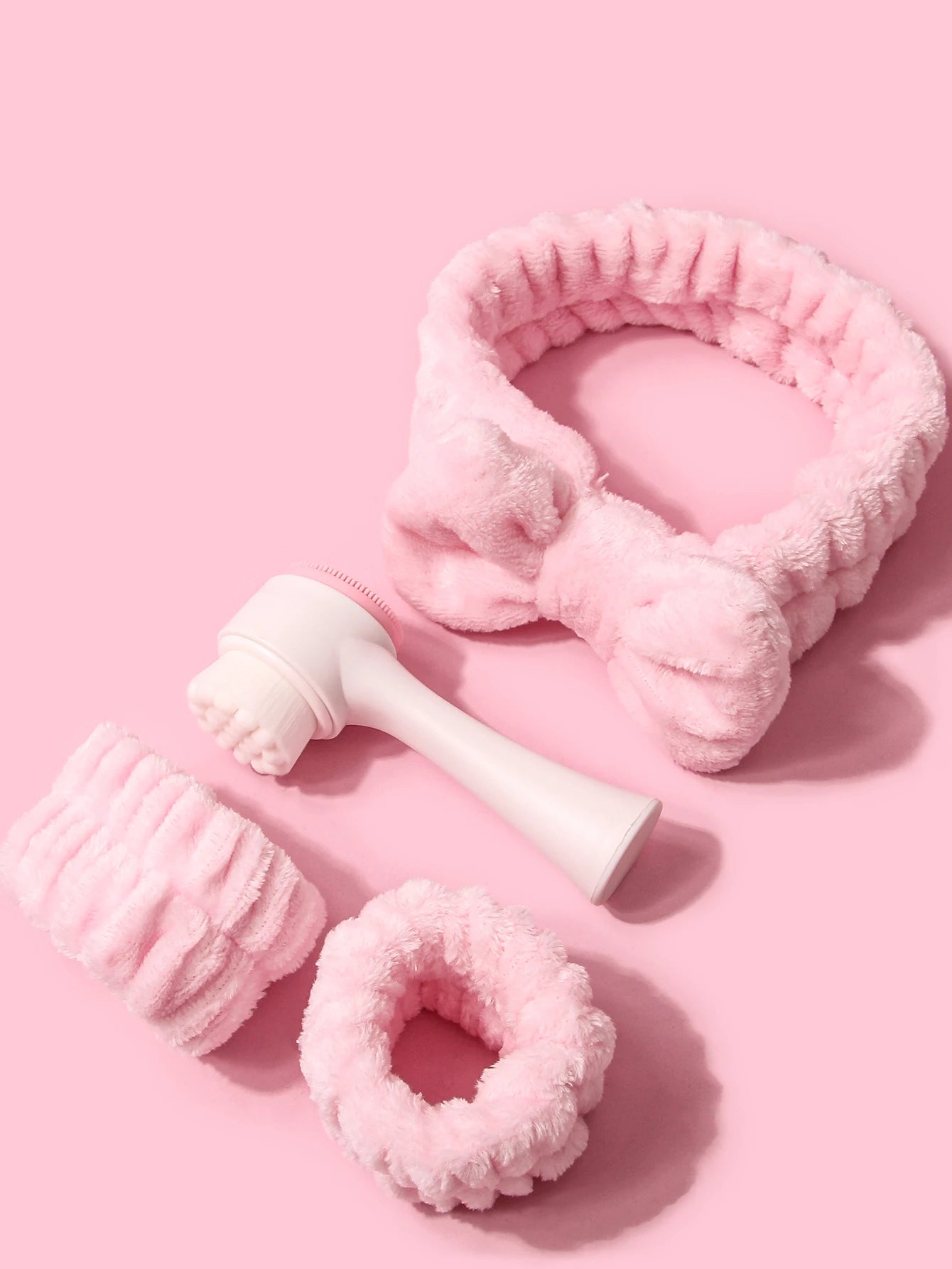 Silicone Facial Cleansing Brush Set - 4 Pieces