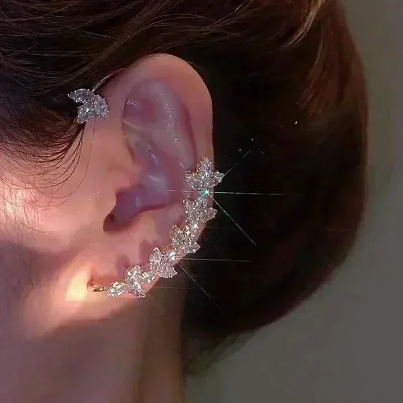 Brown Zircon Circle Earrings - Elegant Statement Jewelry for Women