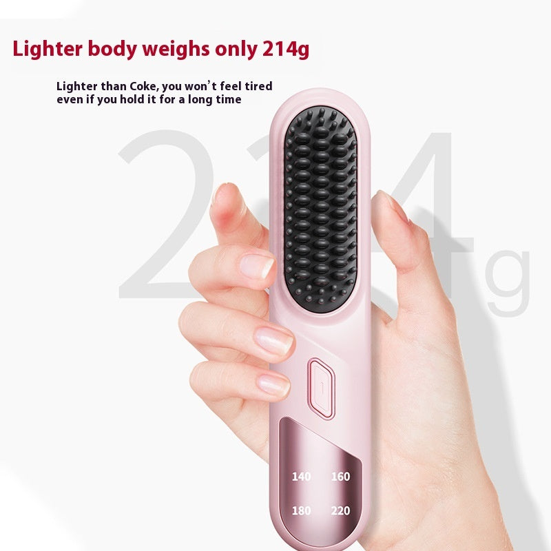 Wet Dry Hair Straightener Cordless Hair Straightener Brush With Fast Heating.