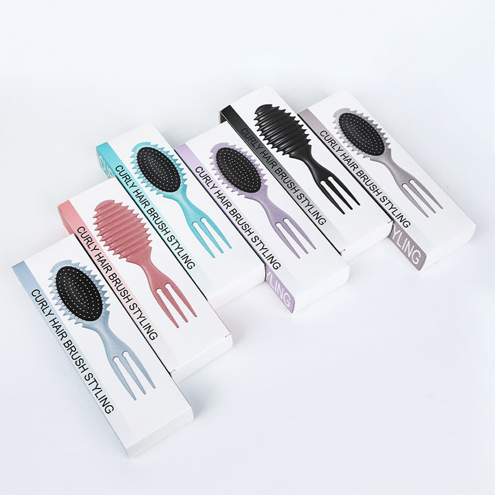 Curl Defining Bounce Hair Brush Barbershop Boar Bristle, Professional Salon Home .
