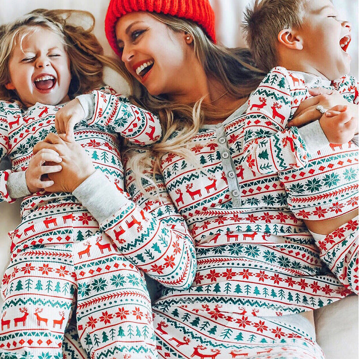 Matching Family Christmas Pajamas Set - Parent & Kids Holiday Sleepwear