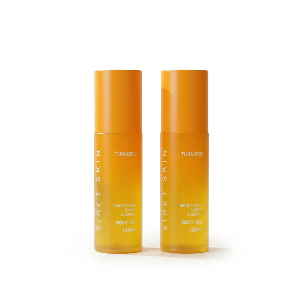 Turmeric Body Moisturizing Oil Set of 2 – 120ML Each | Brightening & Glowing